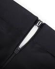 Larisa - Waist Trimming Straight-leg Pants with Built-in Shaping Shorts - Bella Fit USSBlack
