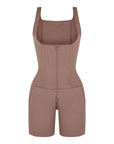 Rebecca 2.0 - Post - Surgery U - Shaped Bust Support Shapewear with Waist and Abdomen Control - Bella Fit USBlackS
