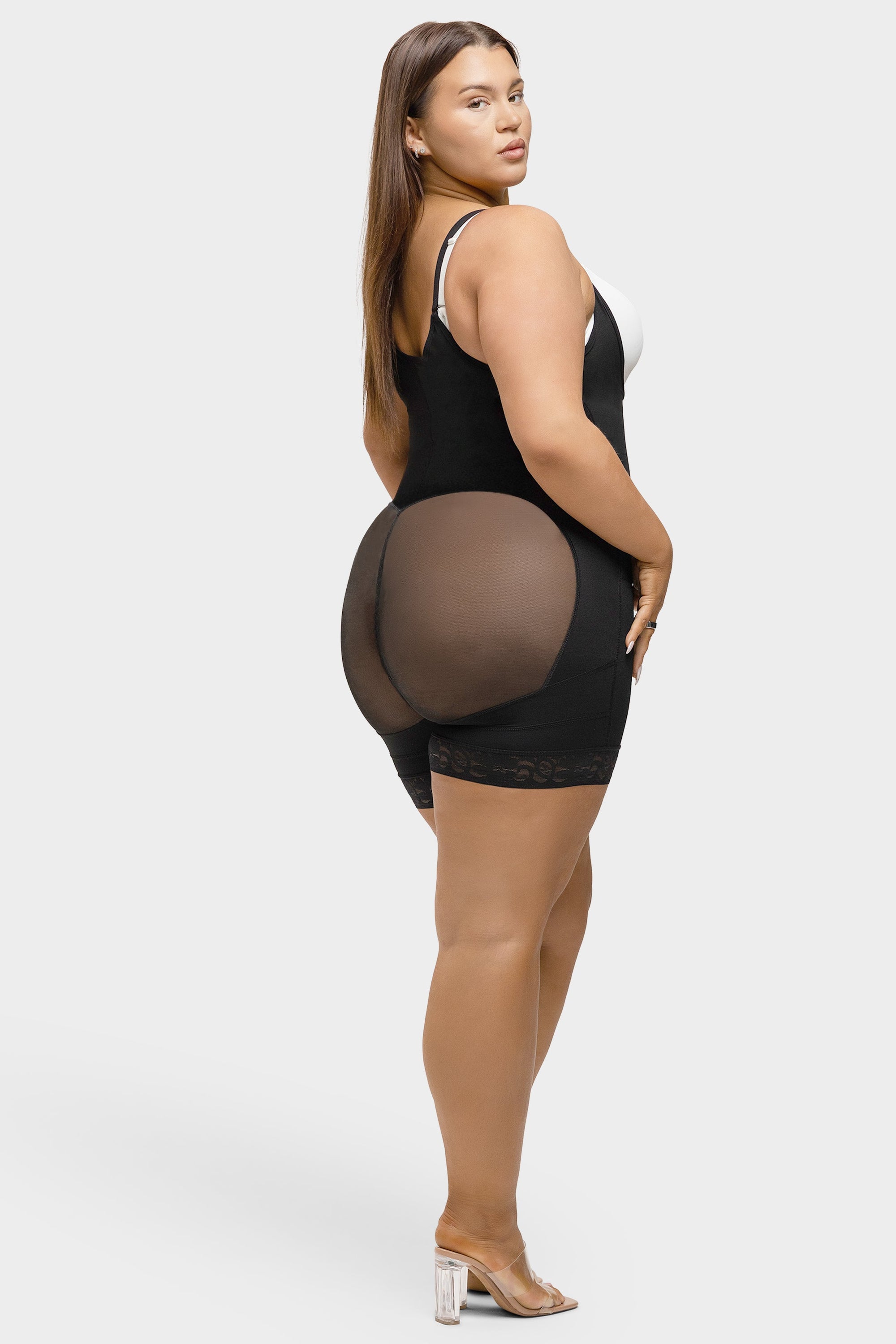 Felicia Short Powernet® - Core Sculpt Open Bust Shaping Bodysuit