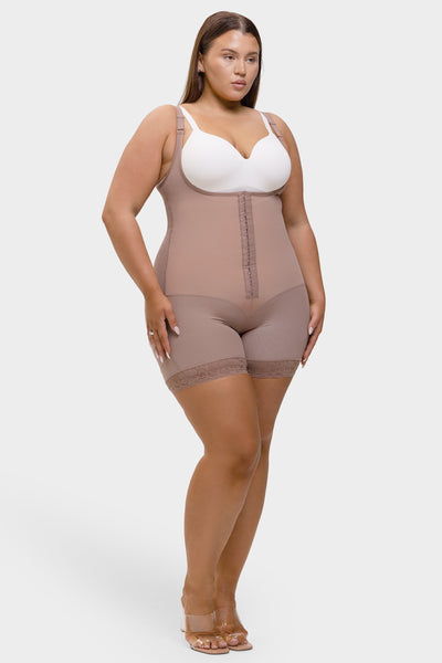 Felicia Short Powernet® - Core Sculpt Open Bust Shaping Bodysuit