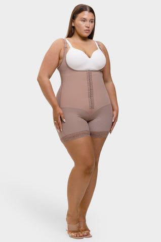 Felicia Short Powernet® - Core Sculpt Open Bust Shaping Bodysuit
