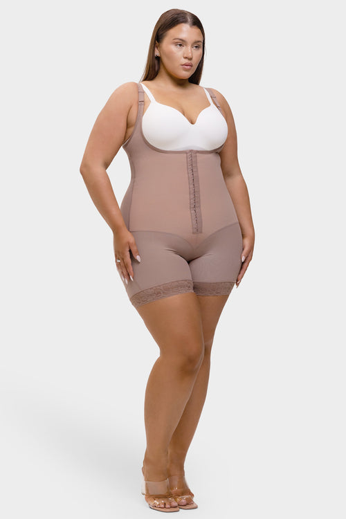 Felicia Short Powernet® - Core Sculpt Open Bust Shaping Bodysuit