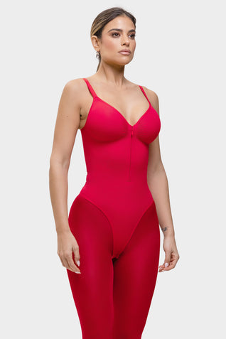 Stefanie Zipper – Extreme Snatching Bodysuit – Built-In Chest Support & Inner Clips