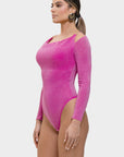 Aziza - The Lumina Drape Silhouette All-in-One Bodysuit