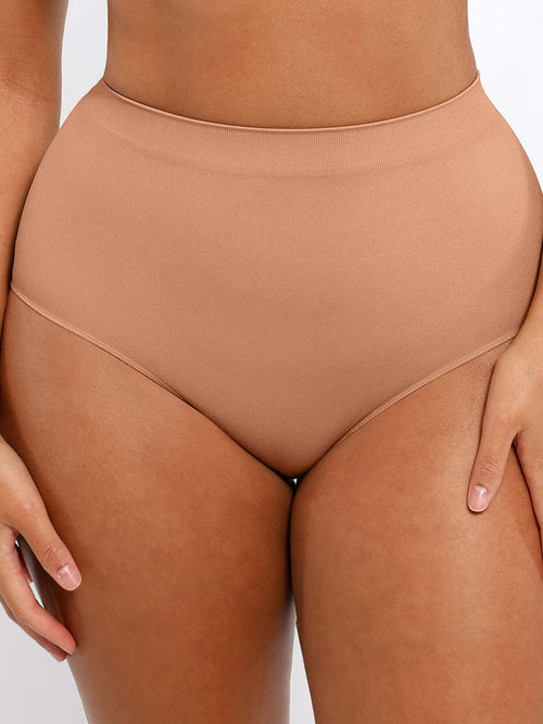 Ashley Brief – Seamless High-Waist Shaping Brief with Tummy Control and Antibacterial Protection
