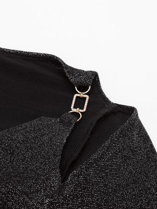 Aziza - The Lumina Drape Silhouette All-in-One Bodysuit