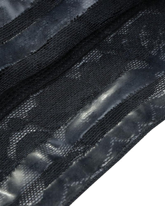 Cindy - High Waist Lace Butt Lifter Tummy Control Panty - Bella Fit USSBlack