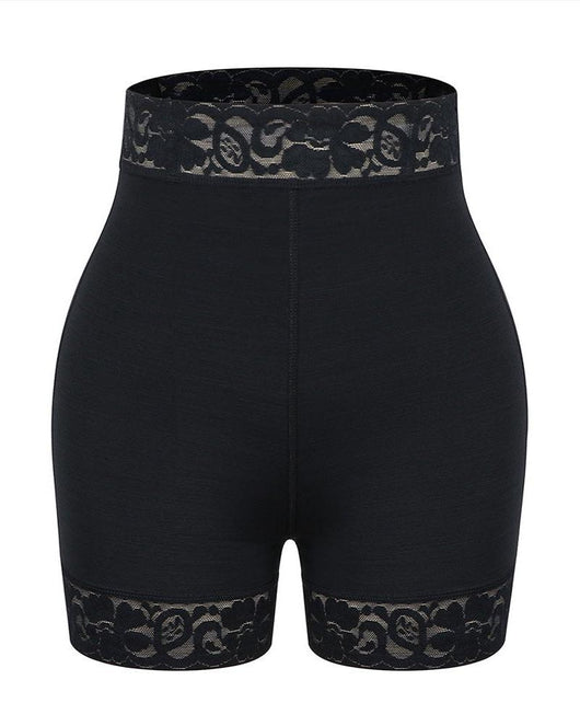 Cindy - High Waist Lace Butt Lifter Tummy Control Panty - Bella Fit USSBlack