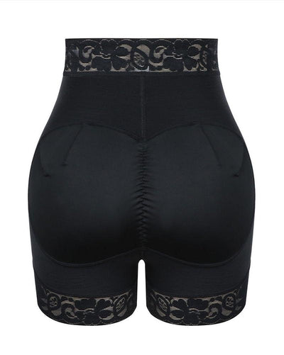 Cindy - High Waist Lace Butt Lifter Tummy Control Panty - Bella Fit USSBlack