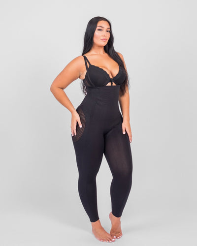 Dhalia - Seamless Power Mesh Body Shaper - Bella Fit USXS/SBlack