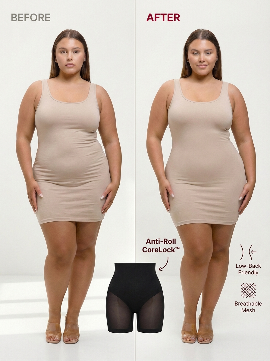 Madison CoreLock™ Shaping Shorts – Tummy Control &amp; Butt Lift