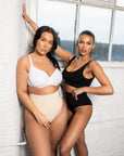 Esther - High Waisted Tummy Control Body Shaper Panties - Bella Fit USBlackXS/S