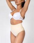 Esther - High Waisted Tummy Control Body Shaper Panties - Bella Fit USBeigeXS/S