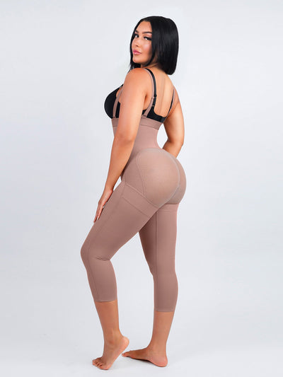 Felicia Long Powernet® - Core Sculpt 7/8 Length Body Shaper - Bella Fit USSBeige