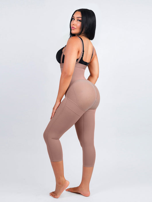 Felicia Long Powernet® - Core Sculpt 7/8 Length Body Shaper - Bella Fit USSBeige