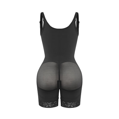 Felicia Short Powernet® - Core Sculpt Open Bust Shaping Bodysuit - Bella Fit USSBlack