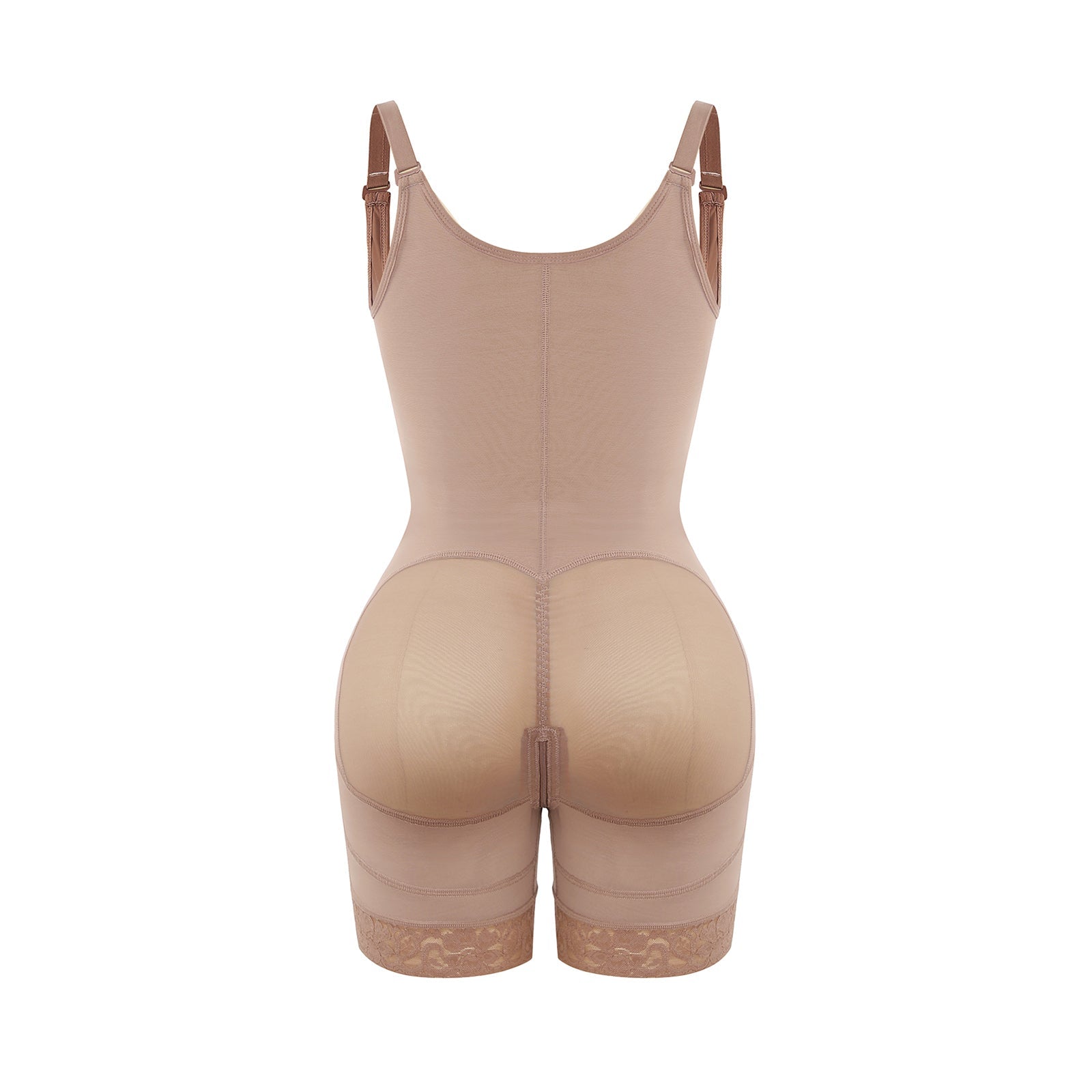 Felicia Short Powernet® - Core Sculpt Open Bust Shaping Bodysuit - Bella Fit USSBlack