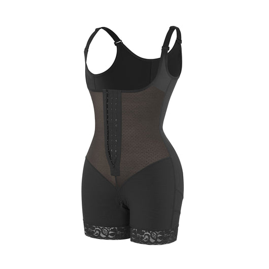 Felicia Short Powernet® - Core Sculpt Open Bust Shaping Bodysuit - Bella Fit USSBlack