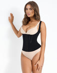 Gabriella - 15 Steel Bone U-shaped Chest Support Waist Trainer Vest - Bella Fit USXXSBlack