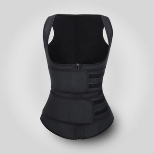 Grace - Double Belt Latex Waist Trainer Vest