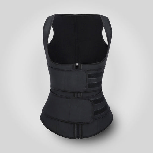 Grace - Double Belt Latex Waist Trainer Vest