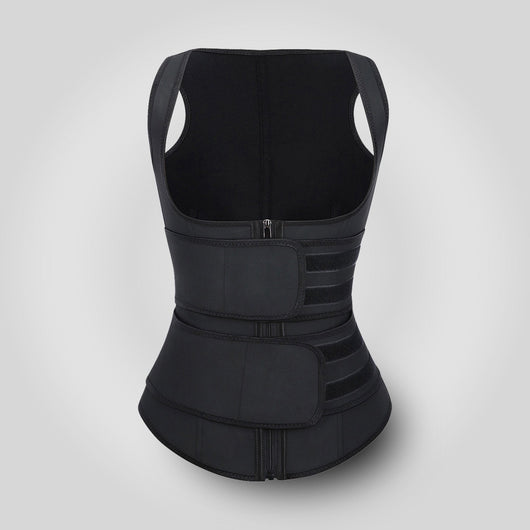 Grace - Double Belt Latex Waist Trainer Vest - Bella Fit USS