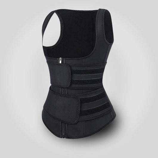 Grace - Double Belt Latex Waist Trainer Vest - Bella Fit USS