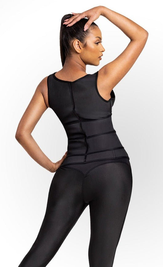Grace - Double Belt Latex Waist Trainer Vest - Bella Fit USS
