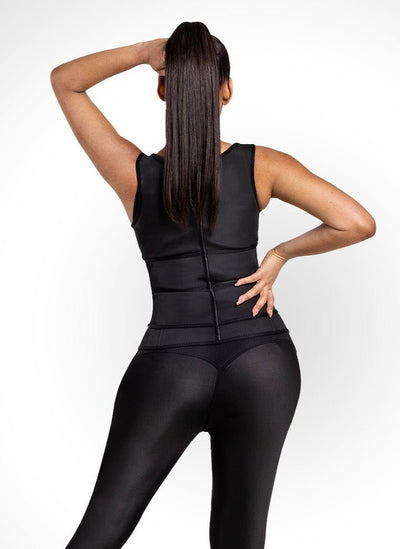Grace - Double Belt Latex Waist Trainer Vest - Bella Fit USS