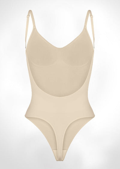 Isabella - Everyday Wear Smooth Bodysuits Low Back - Bella Fit USXS/SBeige