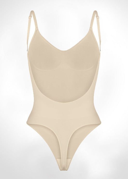 Isabella - Everyday Wear Smooth Bodysuits Low Back - Bella Fit USXS/SBeige