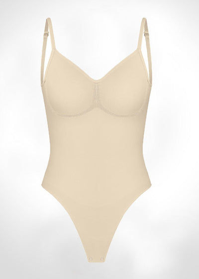 Isabella - Everyday Wear Smooth Bodysuits Low Back - Bella Fit USXS/SBeige