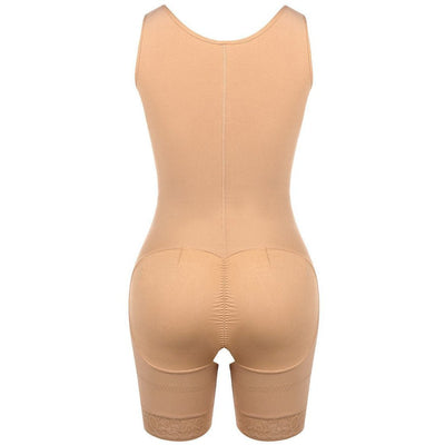 Jennifer - Full Coverage Sculpting Bodysuit Shaper - Bella Fit USSBeige