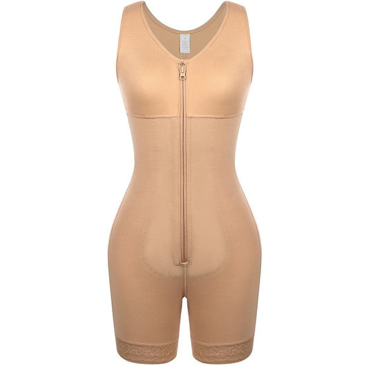 Jennifer - Full Coverage Sculpting Bodysuit Shaper - Bella Fit USSBeige