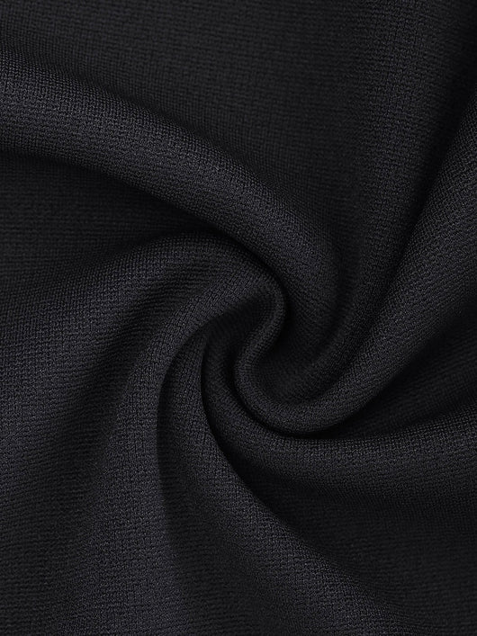 Larisa - Waist Trimming Straight-leg Pants with Built-in Shaping Shorts - Bella Fit USSBlack