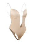 Madeline - Shapewear Bodysuit Backless - U-Shape - Bella Fit USBeigeS