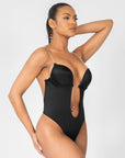 Madeline - Shapewear Bodysuit Backless - U-Shape - Bella Fit USBlackS
