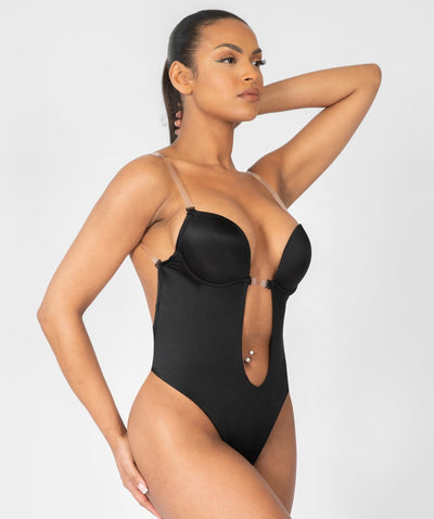 Madeline - Shapewear Bodysuit Backless - U-Shape - Bella Fit USBlackS