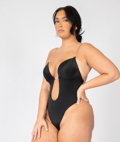 Madeline - Shapewear Bodysuit Backless - U-Shape - Bella Fit USBlackS