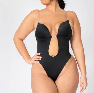 Madeline - Shapewear Bodysuit Backless - U-Shape - Bella Fit USBlackS