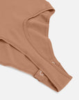 Marcella - Seamless Long Sleeve Thong Bodysuit with Chest Support & Tummy Control - Bella Fit USBlackXS