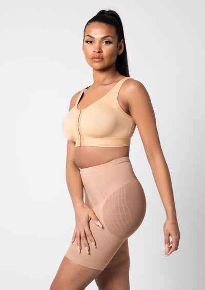 Melany - High Waist Seamless Panty Shaper Slimming Waist - Bella Fit USXS/SBeige