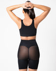 Melany - High Waist Seamless Panty Shaper Slimming Waist - Bella Fit USXS/SBlack