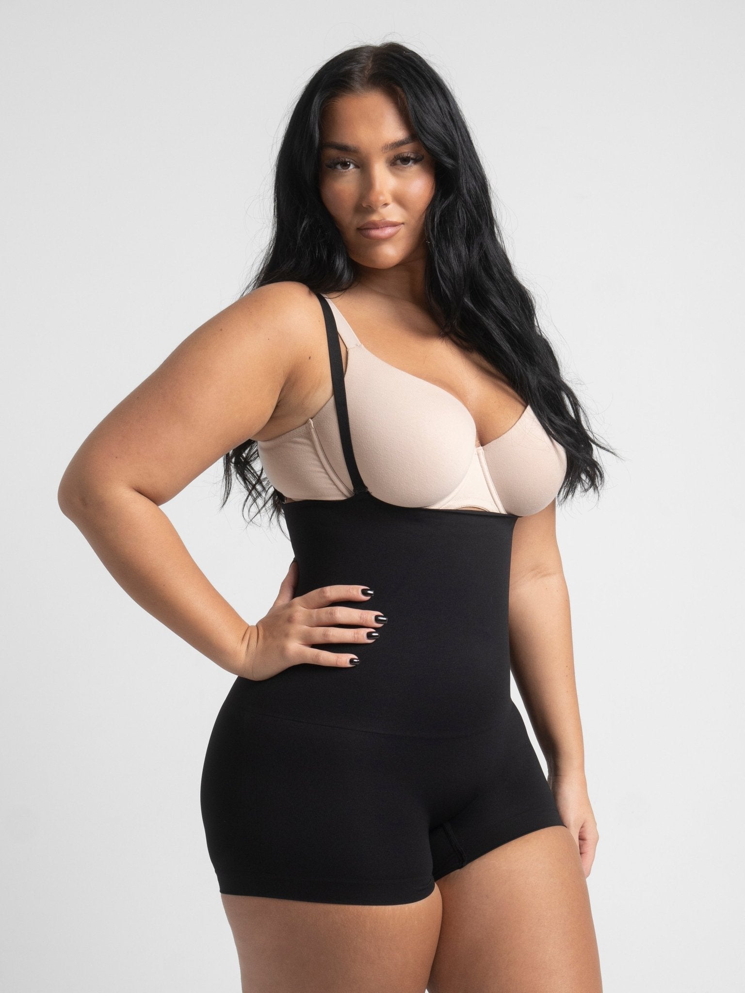 Michelle - Eco-friendly Seamless High-Waisted Tummy Control Short - Bella Fit USXS/SBrown