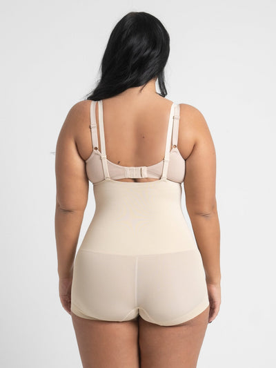 Michelle - Eco-friendly Seamless High-Waisted Tummy Control Short - Bella Fit USXS/SBeige
