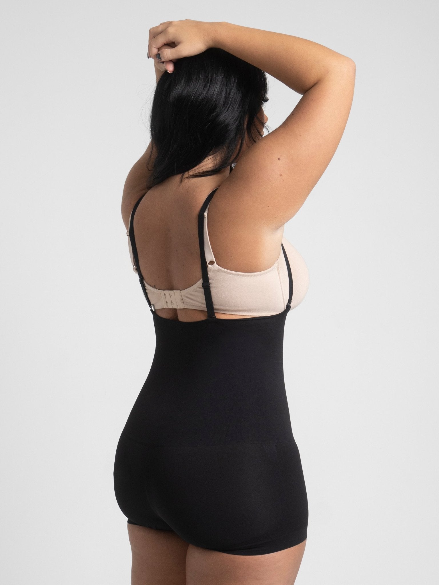 Michelle - Eco-friendly Seamless High-Waisted Tummy Control Short - Bella Fit USXS/SBrown