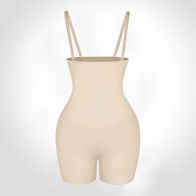Michelle - Eco-friendly Seamless High-Waisted Tummy Control Short - Bella Fit USXS/SBeige