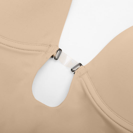 Nadia - Bodyshaper with Low Back and Removable Pads - Bella Fit USBeigeXS