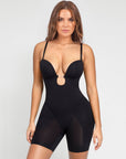 Nadia - Bodyshaper with Low Back and Removable Pads - Bella Fit USBlackXS