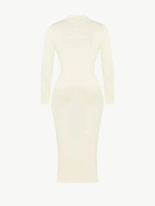 Raven - Shapewear Dress Front Button Collar